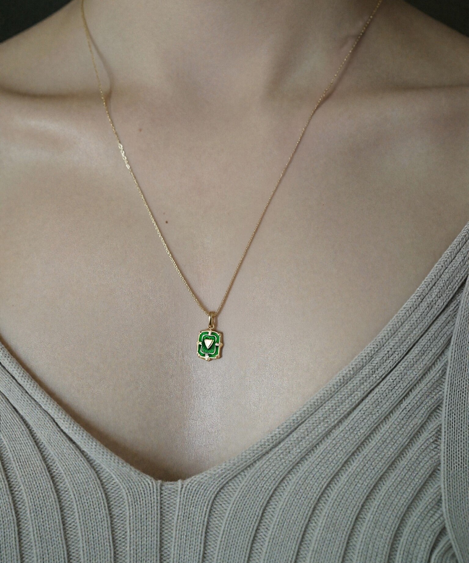 Retro Drip Glaze Necklace