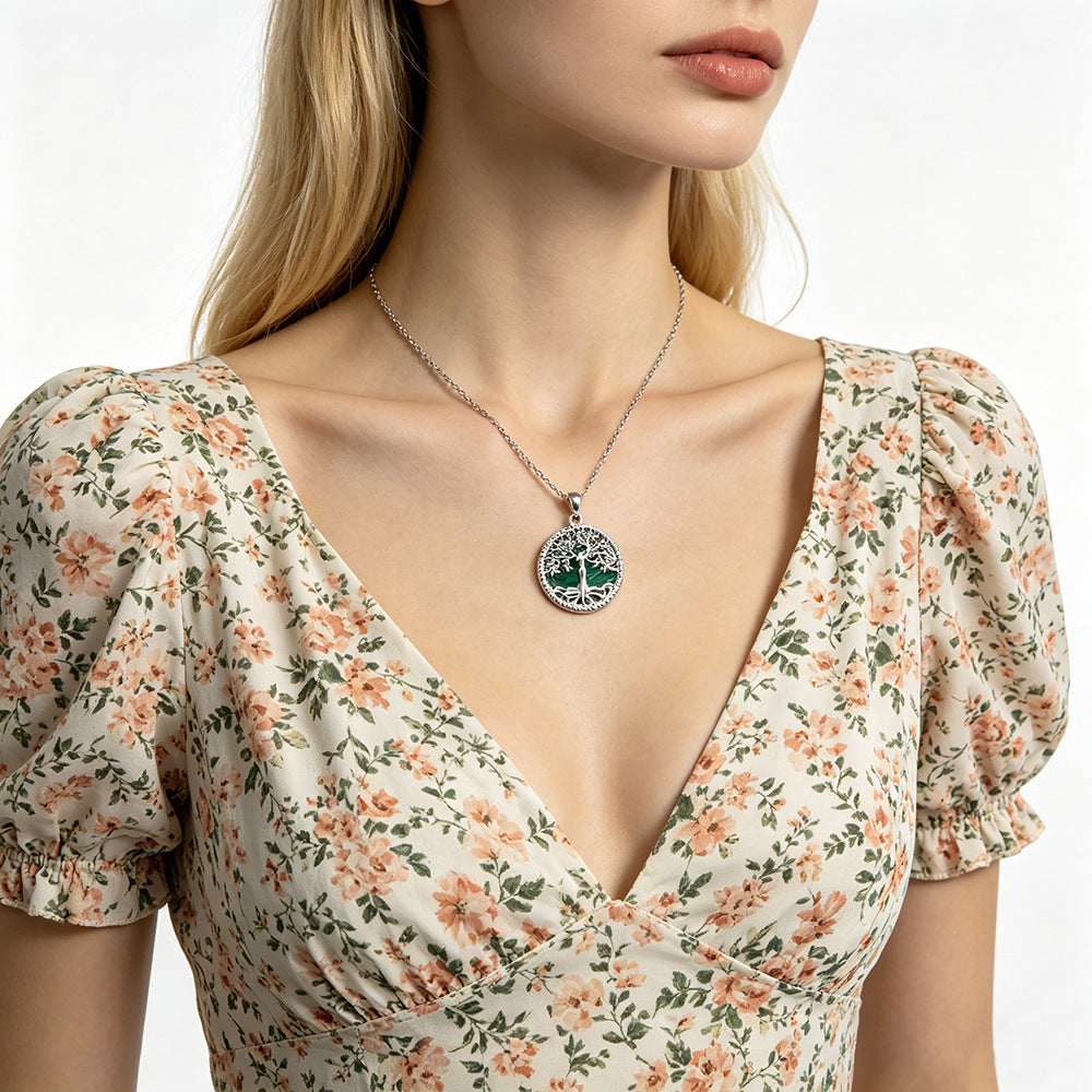 S925 Sterling Silver Tree of Life Necklace