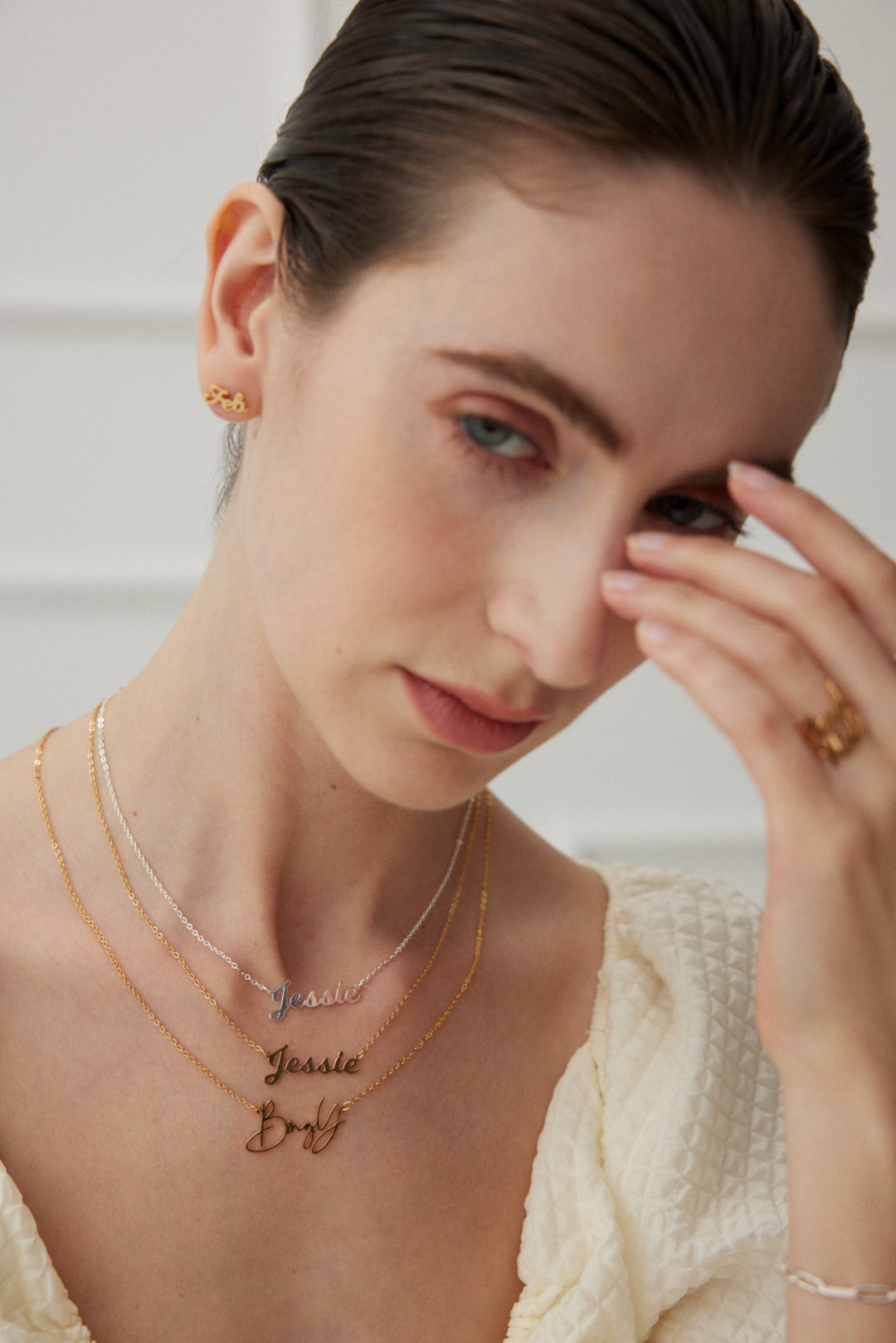 Custom-shaped necklace