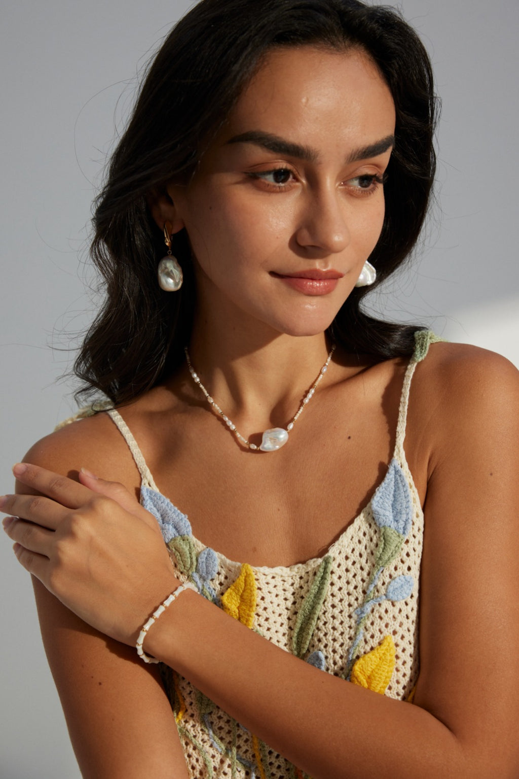 Natural Baroque Pearl Earrings