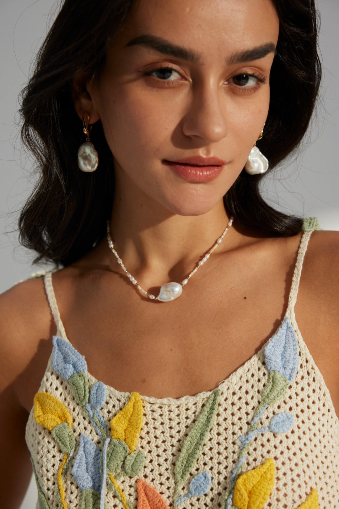 Natural Baroque Pearl Earrings