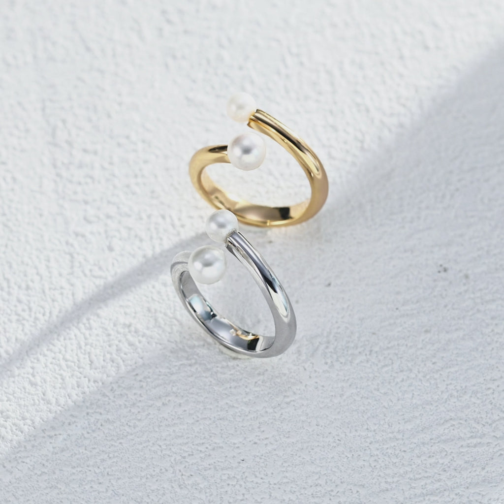 Sterling Silver Natural Pearl Ring