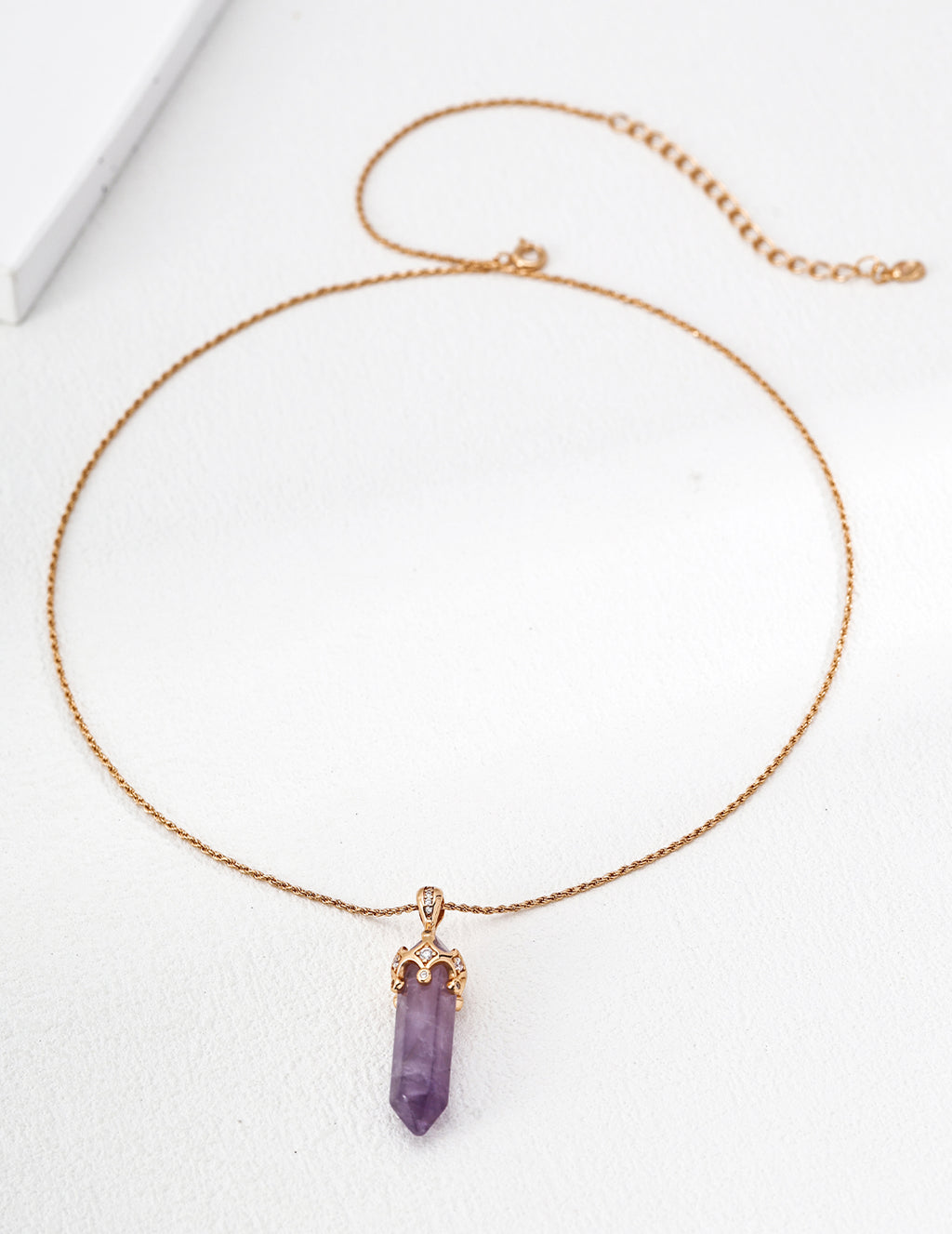 Amethyst Cubic Zirconia Necklace