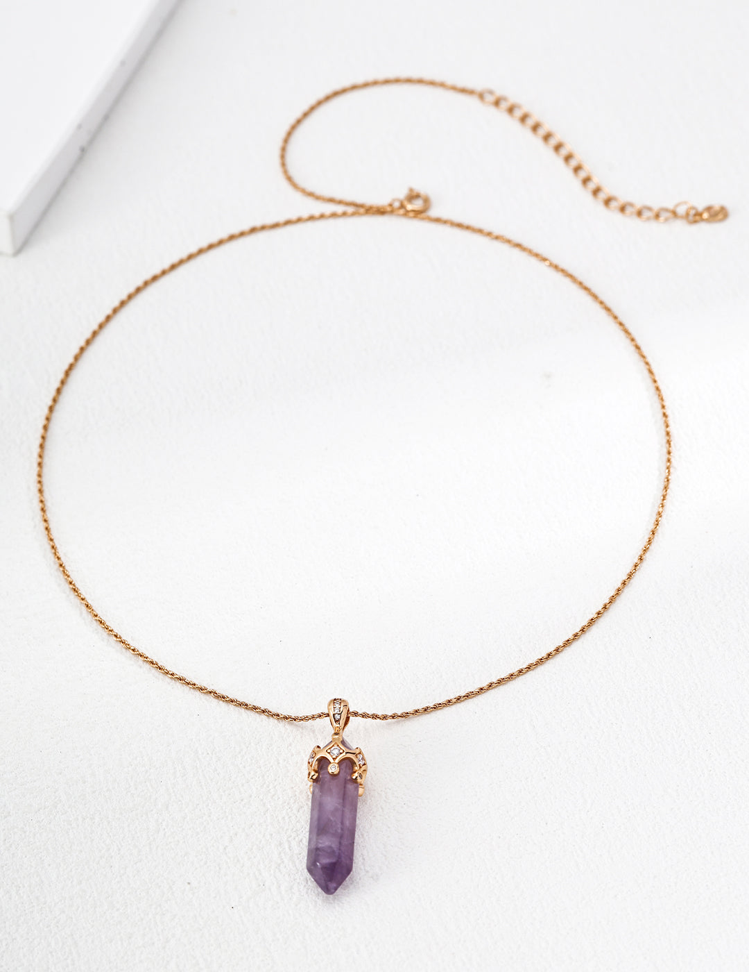 Amethyst Cubic Zirconia Necklace