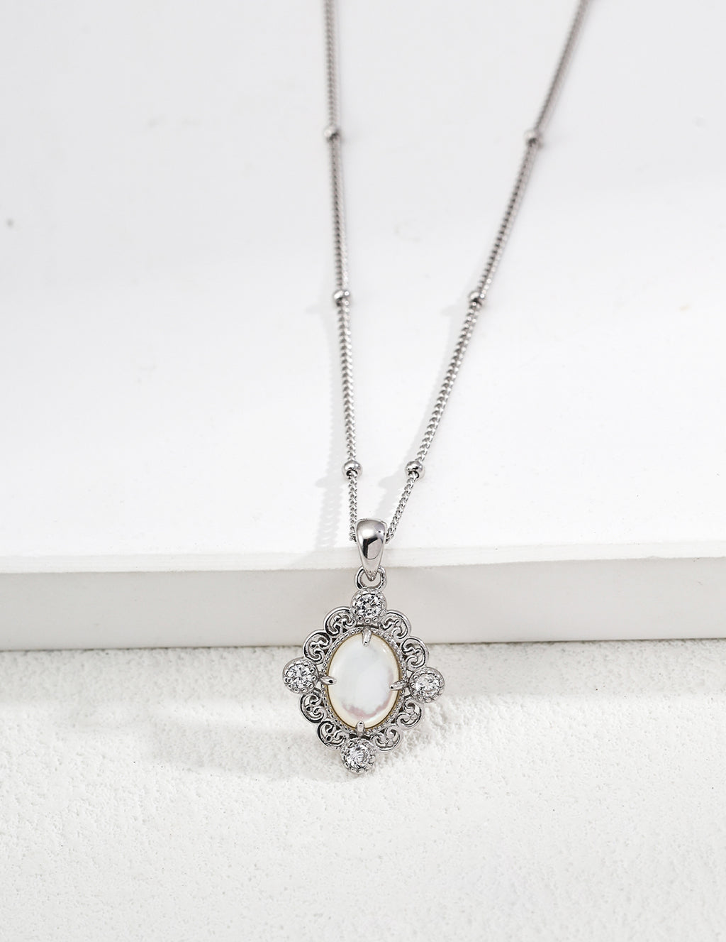 925 Sterling Silver Imperial-Style Amethyst Necklace