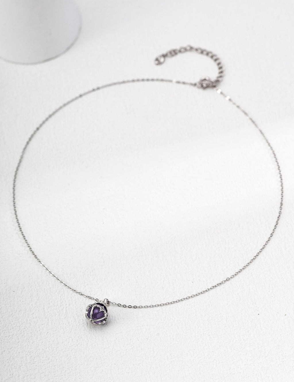 Sterling Silver Amethyst Lucky Star Necklace