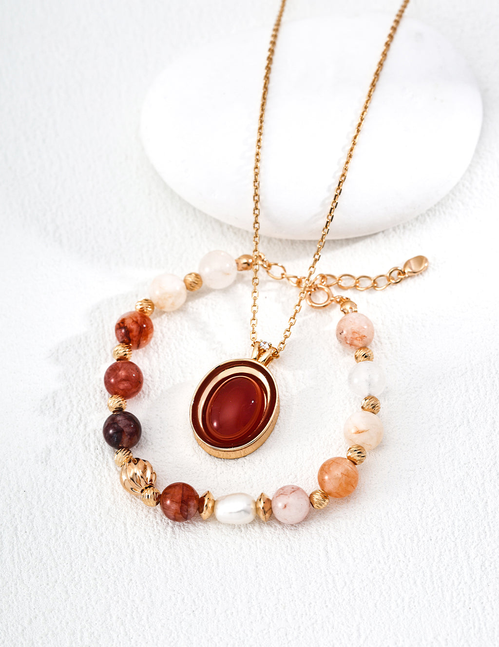Sterling Silver Agate Necklace