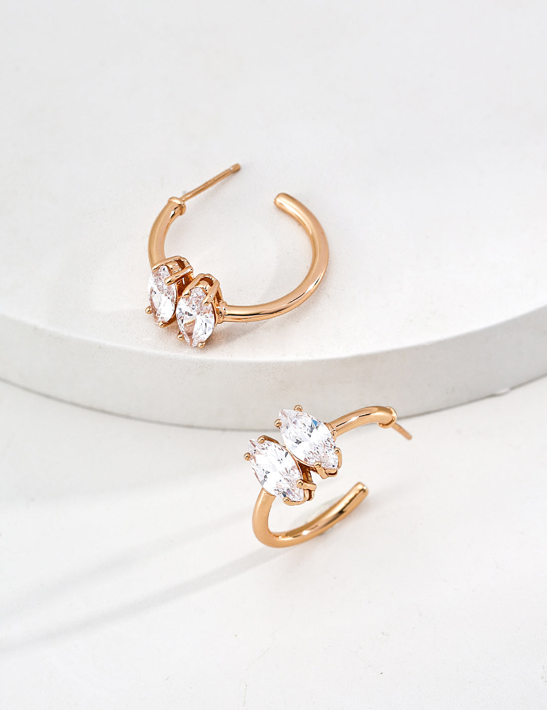 Retro Drip Glaze Zirconia Earrings