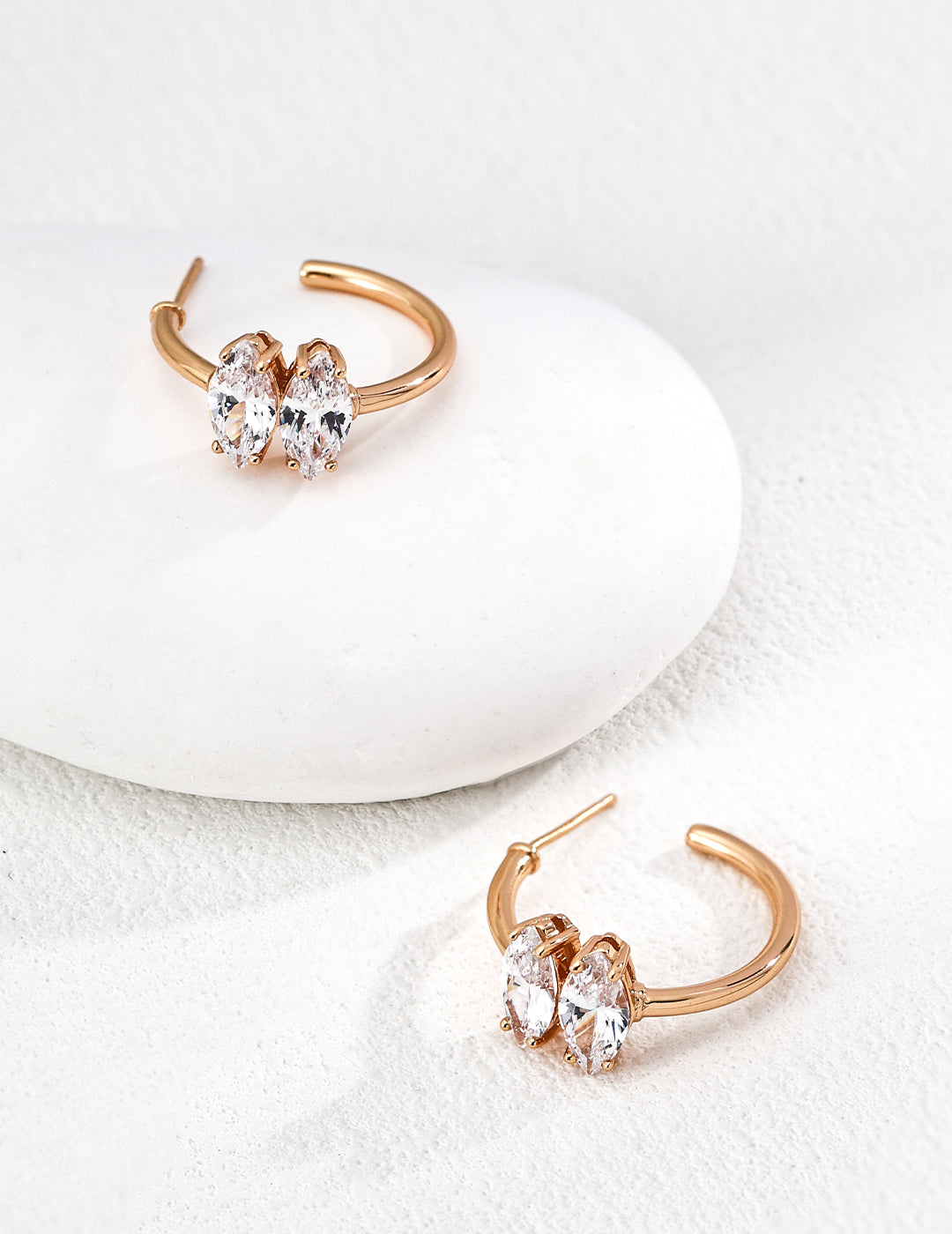 Retro Drip Glaze Zirconia Earrings