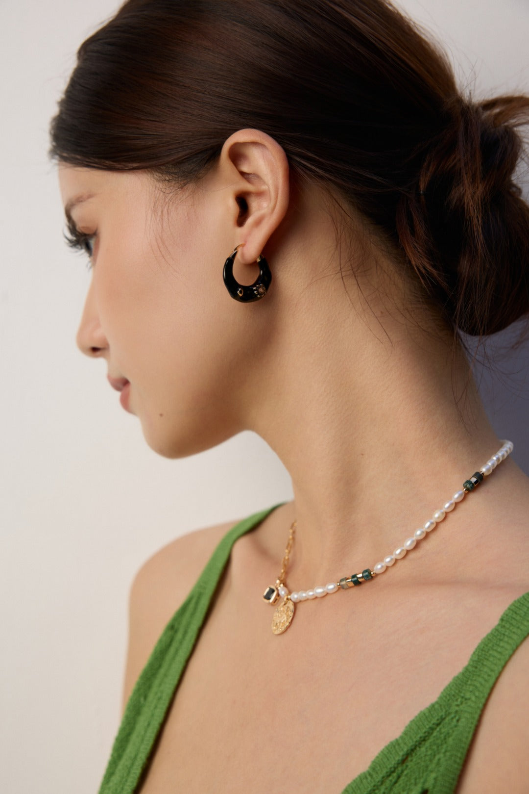 Vintage-Style Drip Glaze Zirconia Earrings