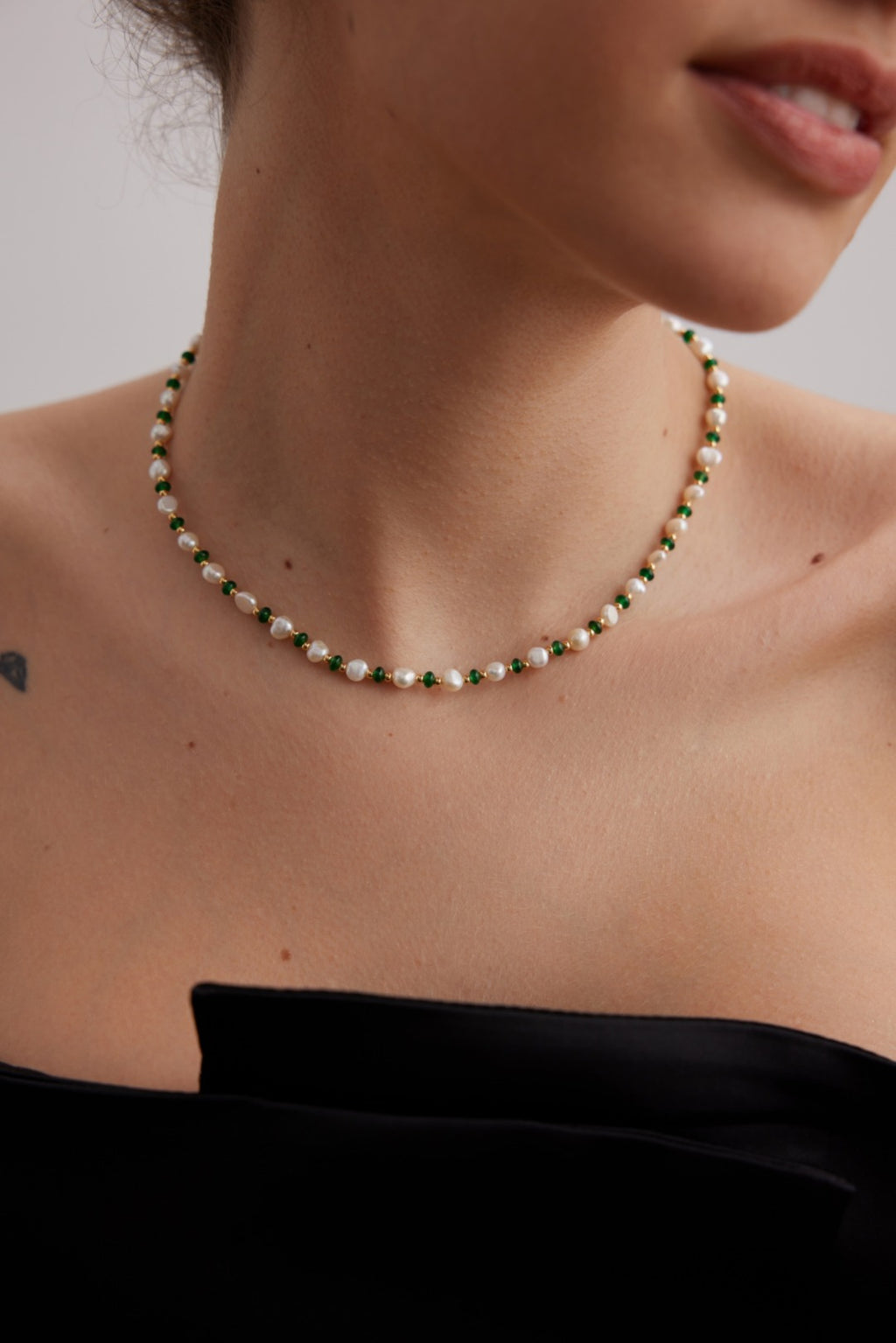 Pearl and Emerald Necklace