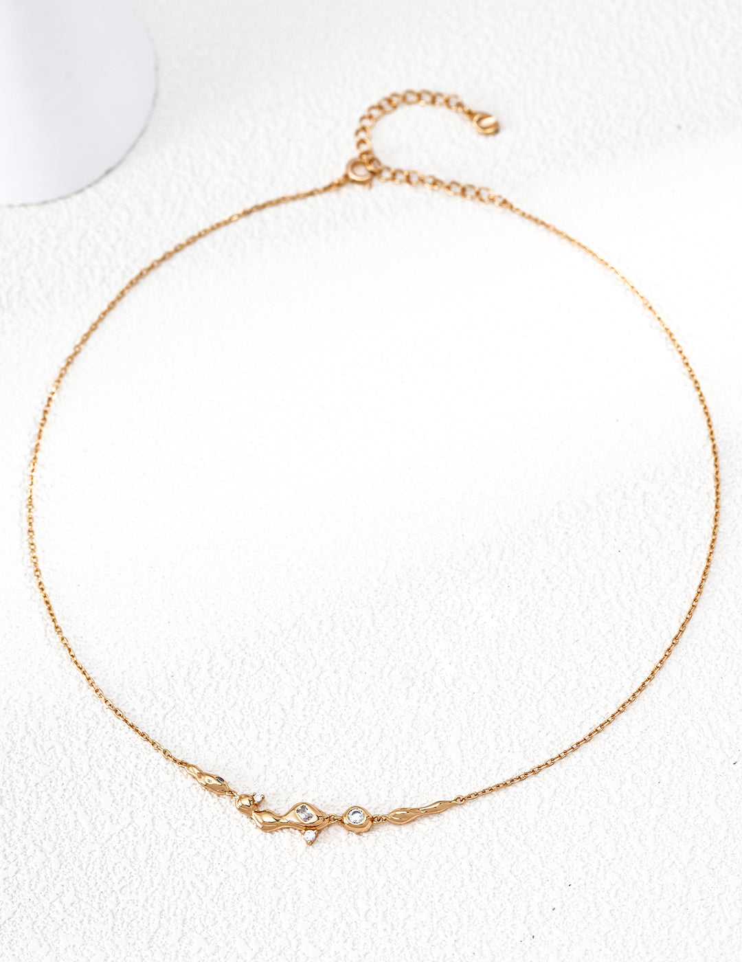 “Dreaming of the Milky Way” Zircon Necklace