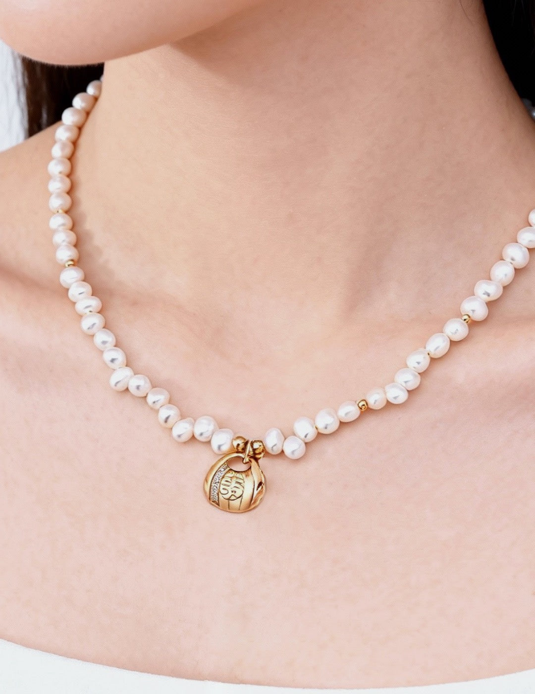 Natural Pearl Prosperity Necklace