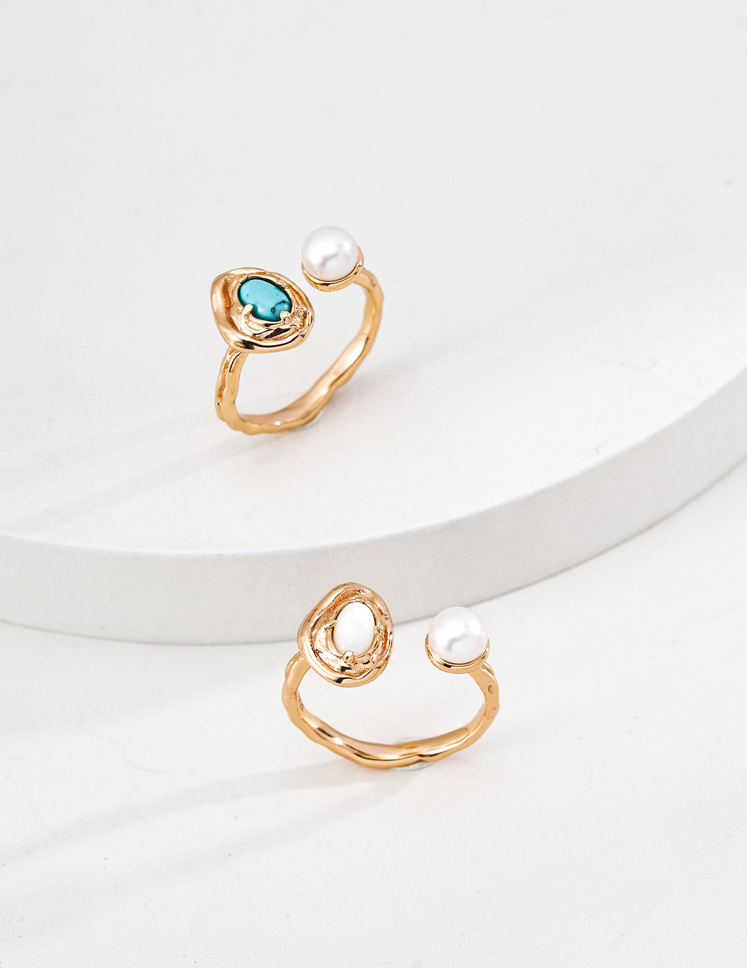 Mother-of-pearl/Turquoise Ring